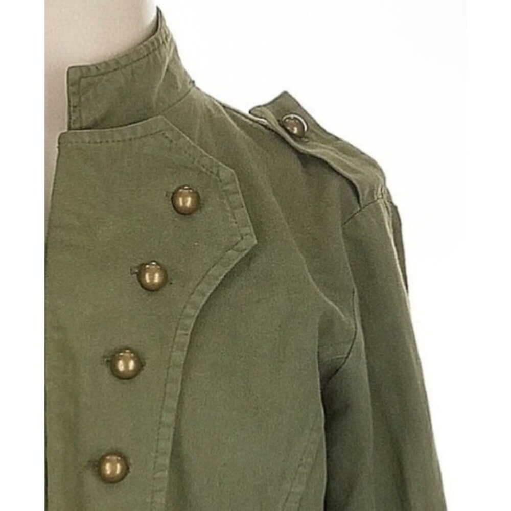 RARE Jen's Pirate Booty Embroidered Boho Military Jacket | Utility Hippie Indie - Picture 4 of 16